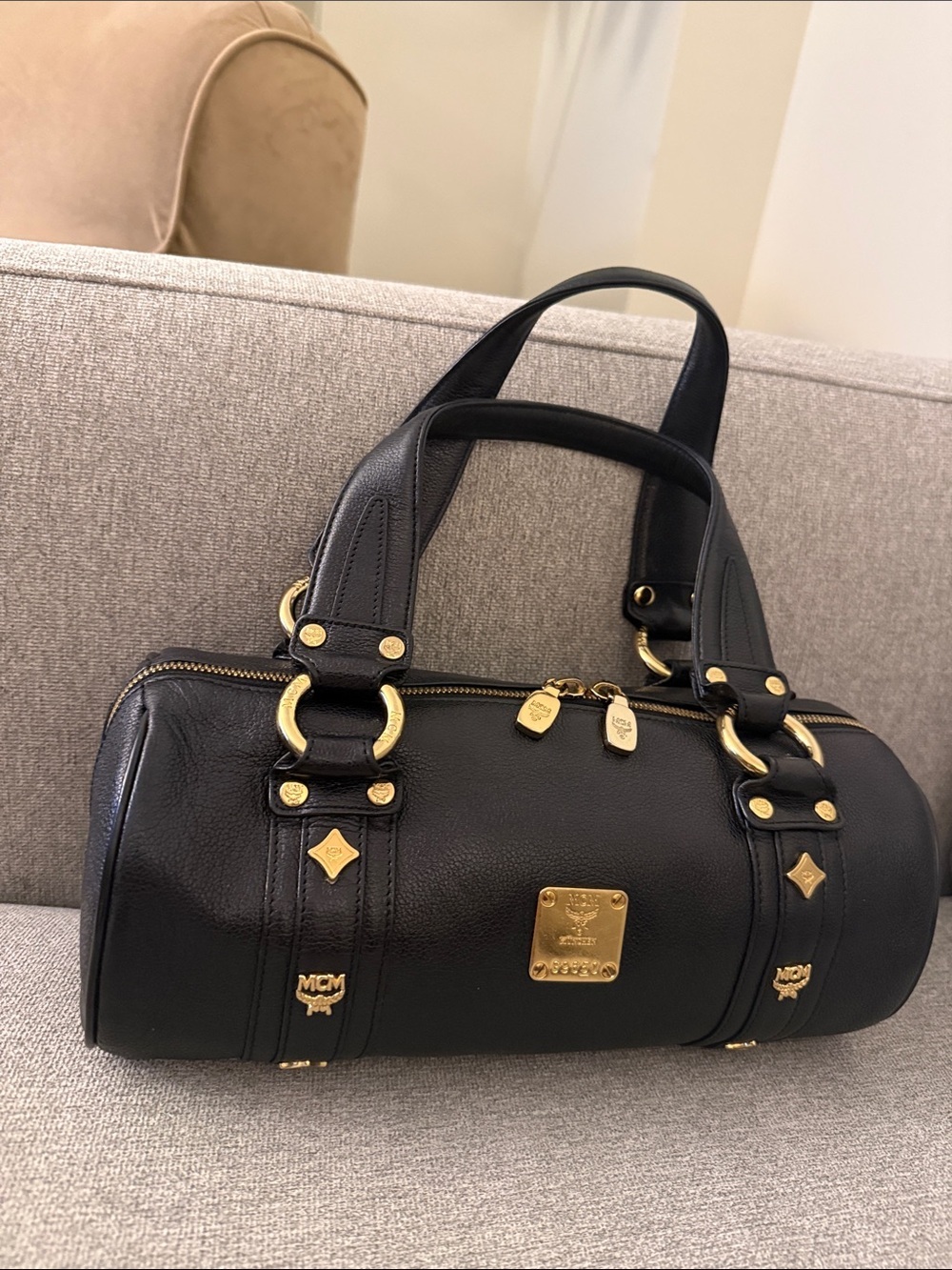 MCM Papillon barrel bag Authentic MCM handbag MCM Shoulder bag